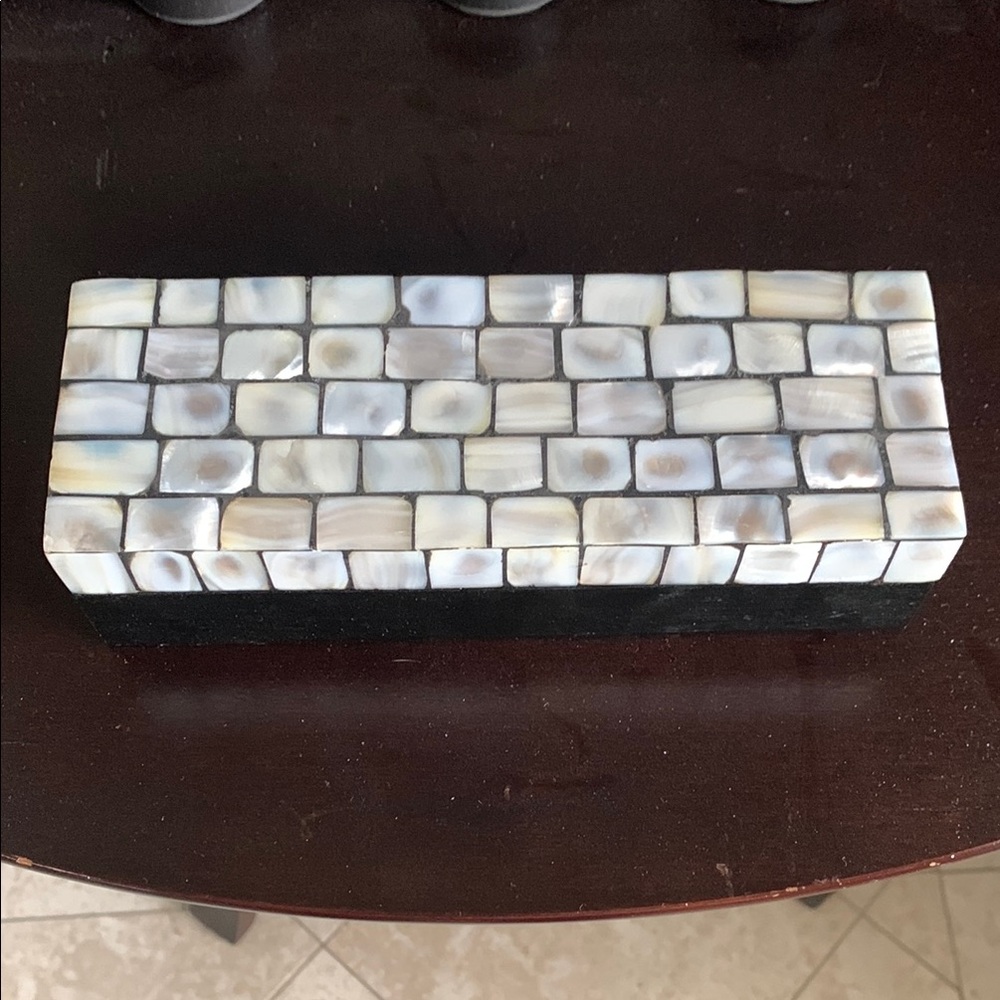 Elegant Mosaic Shell Box